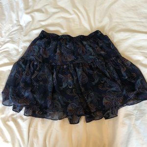 Garage Purple Floral Skirt